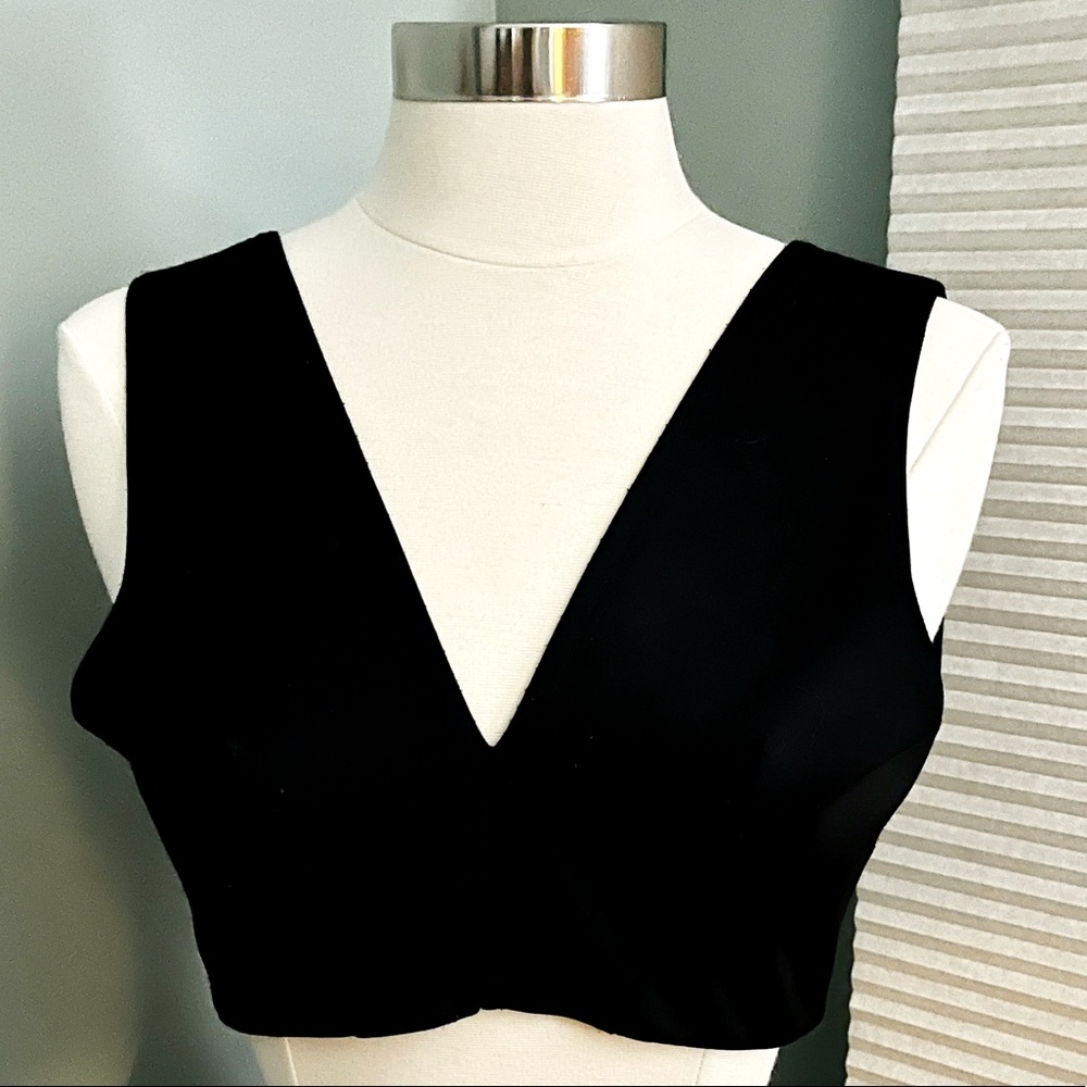 Black Party Crop Top